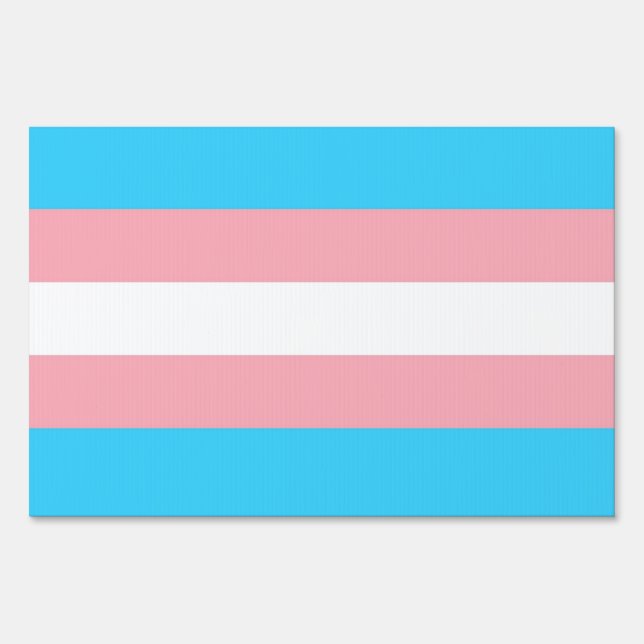 Personalized Transgender Flag Sign (Back)