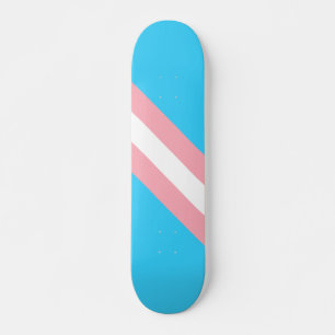 Personalized Transgender Flag Skateboard