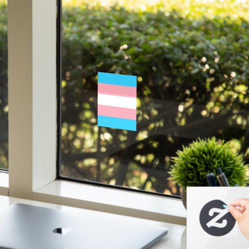 Personalized Transgender Flag Window Cling