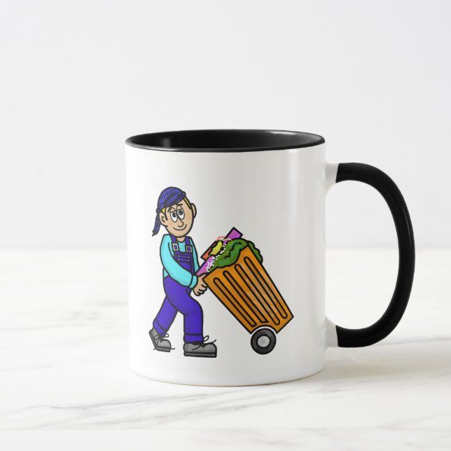 Personalized Trash Collector Mug (Right)