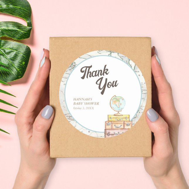 Personalized Travel Baby Shower Favor Sticker (Personalized Travel Baby Shower Favor Sticker
)