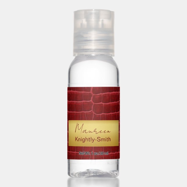 Personalized Travel Bottle Set Hand Sanitizer (Front)