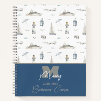 Personalized Travel Cruise and Sail Notebook