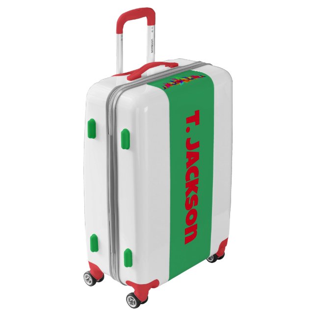 Personalized Travel Fun Luggage (Rotated Left)