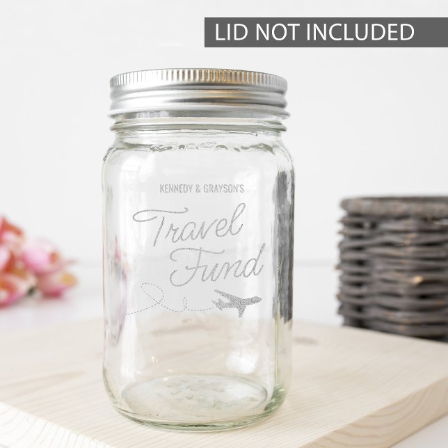 Personalized Travel Fund Mason Jar (Creator Uploaded)