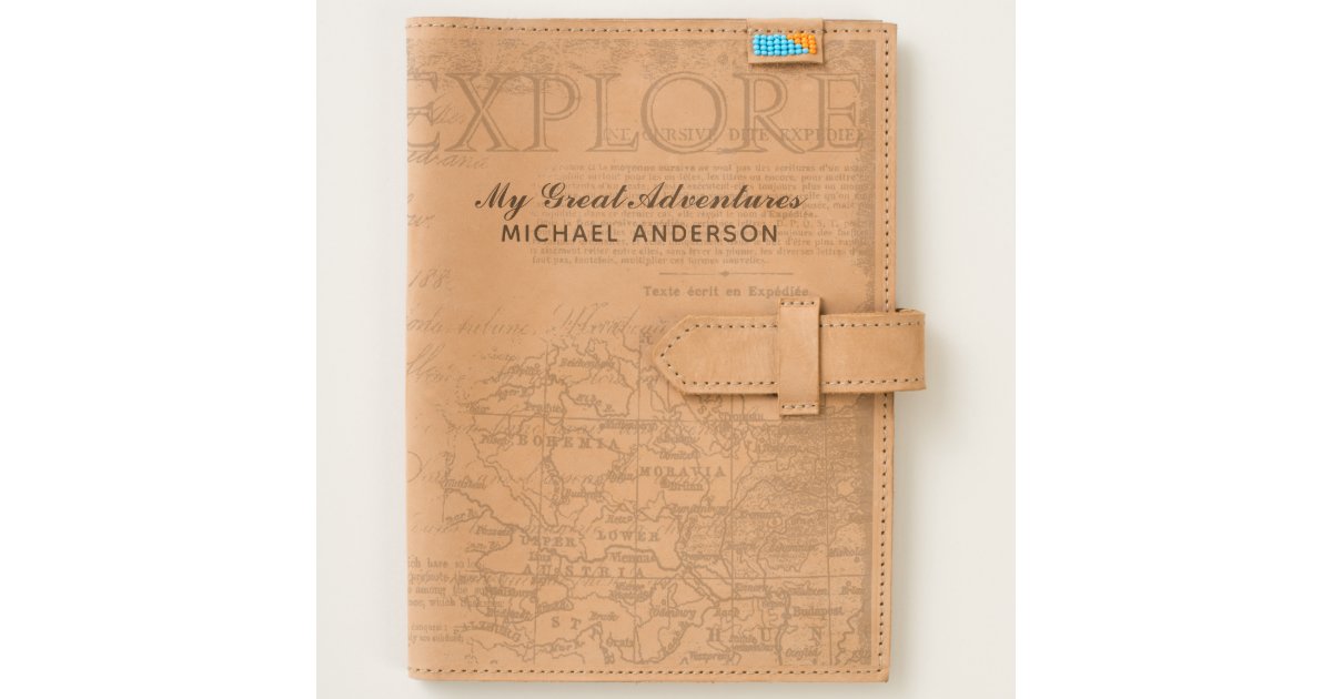 Personalized Travel Journal Quality Leather | Zazzle