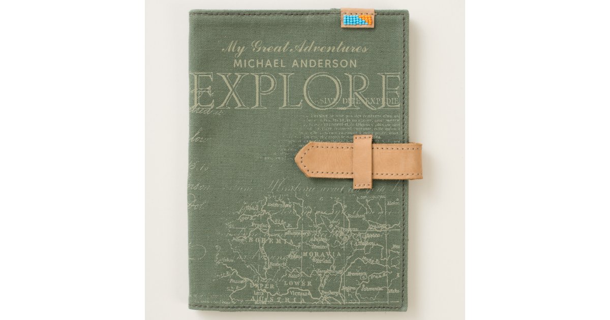 Personalized Travel Journal Quality Leather | Zazzle