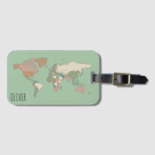 Personalized Travel Luggage Tag (Front Horizontal)