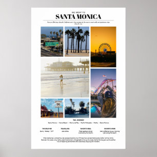Personalized Travel Memorabilia Board foamcore Poster