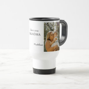 Personalized Travel Mug - Custom Photo & Text