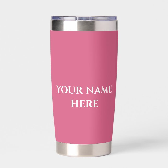 Personalized Travel Mug with Your Name Insulated Tumbler (Back)