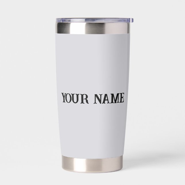Personalized Travel Mug with Your Name Insulated Tumbler (Left)