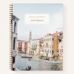 Personalized Travel Notebook Italy Custom Photo