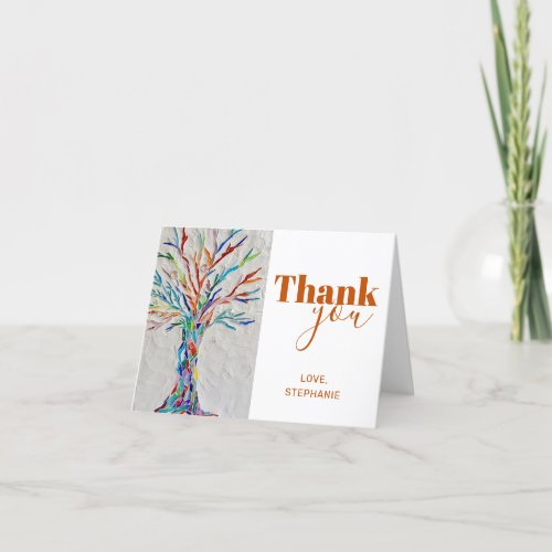 Personalized Tree of Life Thank You Card