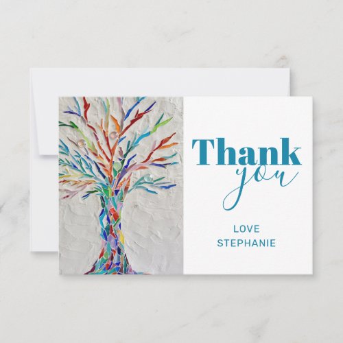 Personalized Tree of Life Thank You Card
