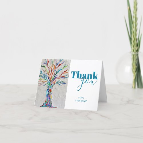 Personalized Tree Thank You Card