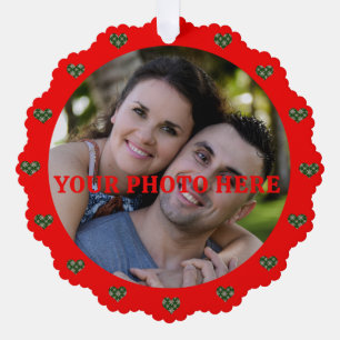 Personalized Tree Trim / Card Photo Ornament