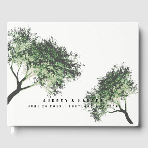 Personalized Trees Love Wedding Guest Book