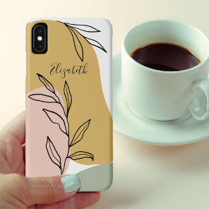 Personalized Trendy Abstract Shapes iPhone XS Max Case