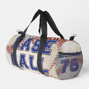 Personalized Trendy Baseball team illustration Duffle Bag