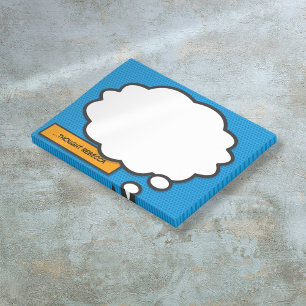 Personalized Trendy Comic Book Think Bubble Post-it Notes
