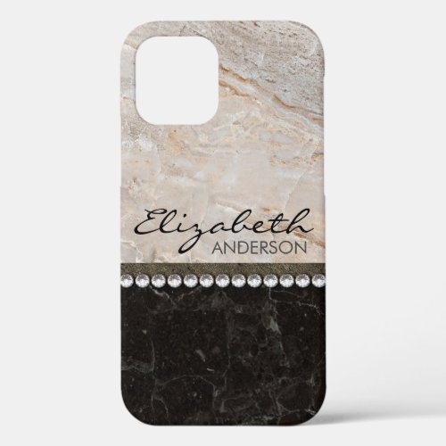 Personalized Trendy Marble Pattern Design iPhone 12 Case