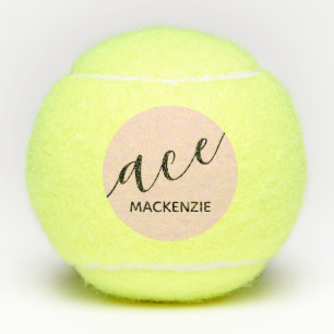 Personalized Trendy Modern Initials ACE Tennis Balls