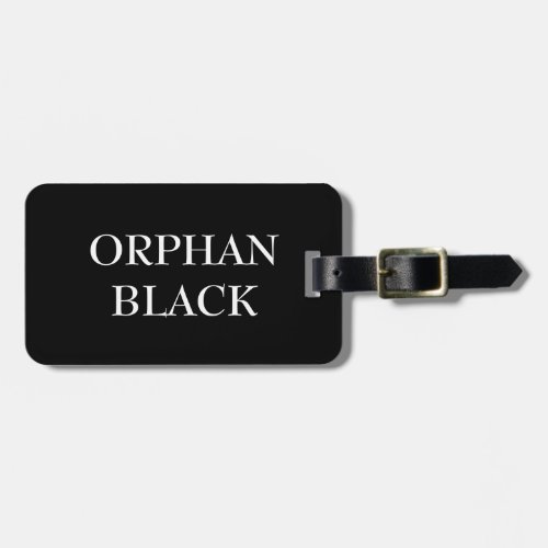 Personalized Trendy Orphan Black Modern Elegant Luggage Tag