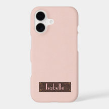 Personalized Trendy Pink Leather Iphone case