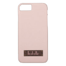Personalized Trendy Pink Leather Iphone case