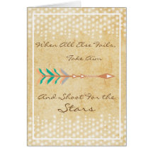 Personalized Trendy Rustic Chic Tribal Arrows