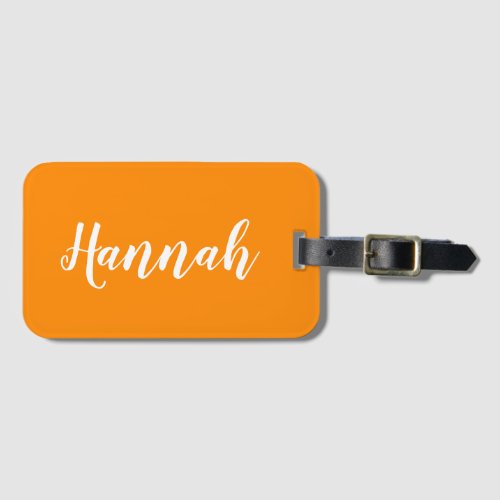 Personalized Trendy Script Custom Name Cool Fun Lu Luggage Tag