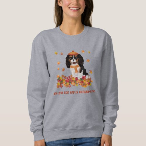 Personalized Tri Colored Cavalier Spaniel   Sweats Sweatshirt