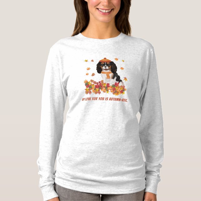 Personalized Tri Colored Cavalier Spaniel    T-Shirt (Front)