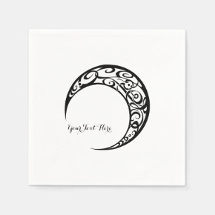 Personalized Tribal Moon Symbol Napkins