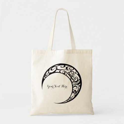 Personalized Tribal Moon Symbol Tote Bag