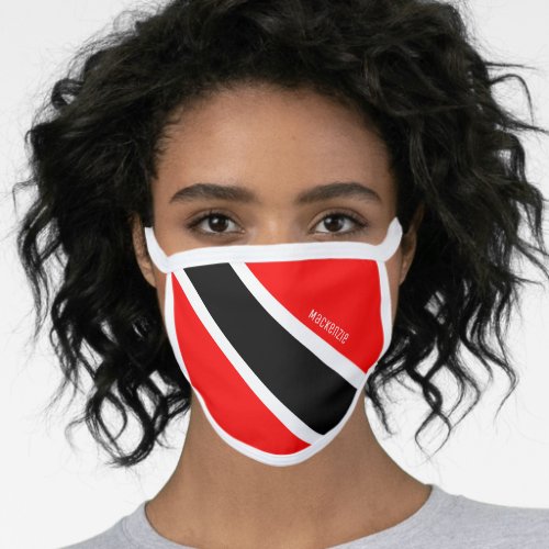 Personalized Trinidad and Tobago Flag Face Mask