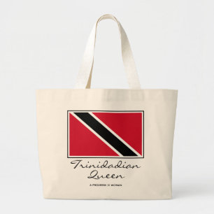 Personalized TRINIDAD QUEEN Large Tote Bag