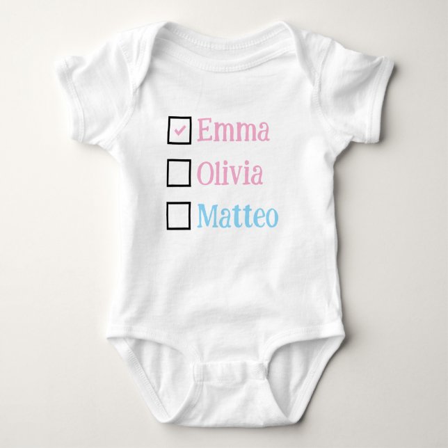 Personalized Triplets Gift, Custom Triplet Babies  Baby Bodysuit (Front)