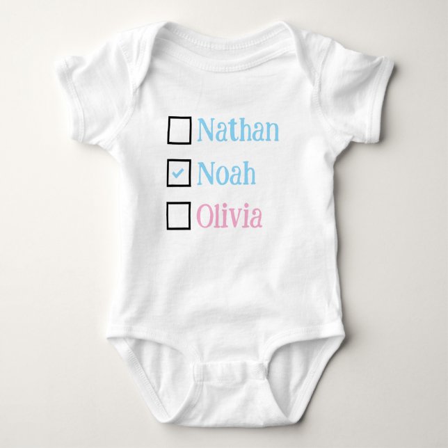 Personalized Triplets Gift, Custom Triplet Babies  Baby Bodysuit (Front)