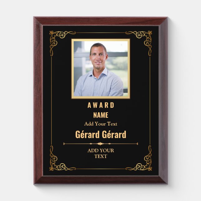 Personalized Trophies & Awards Custom photo & Text (Vertical)
