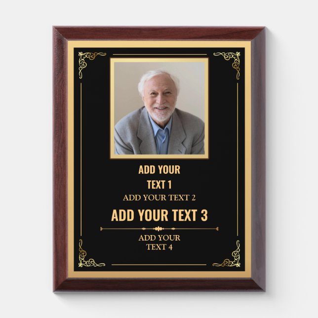 Personalized Trophies & Awards with custom photo (Vertical)