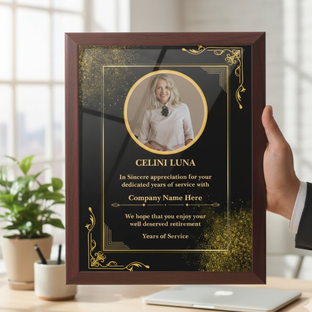 Personalized Trophies & Awards With Photo (Personalized Photo Trophy Award Plaque for Employee Recognition, Sports Wins, or Kids Achievements)