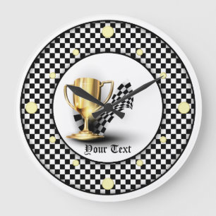 Personalized Trophy First Place Wall Clock