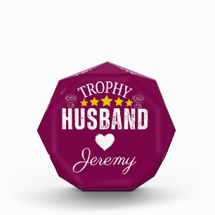 Personalized Trophy Husband Award: A Fun & Unique Acrylic Award