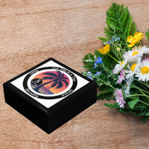 Personalized Tropical 12-Step Anniversary Chip Gift Box