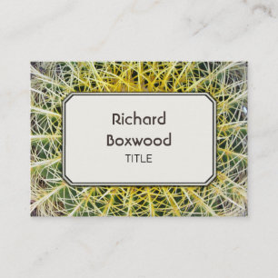 Personalized Tropical Arid Cactus Customizable Business Card