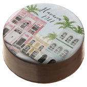 Personalized Tropical Baked Good Chocolate Covered Oreo (Angled)