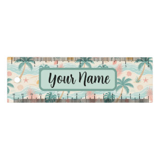Personalized Tropical Beach  Ruler