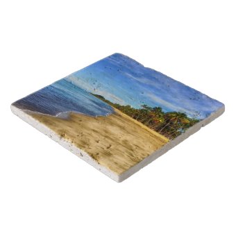 Personalized Tropical Beach Trivet | Zazzle